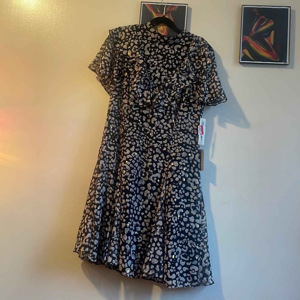 NWT Eliza J Animal print dress